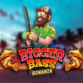 Bigger Bass Bonanza online game logo by Pragmatic Play on jackburst-casino.fi