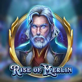 Rise of Merlin slot logo by Play'n GO at Jackburst Casino