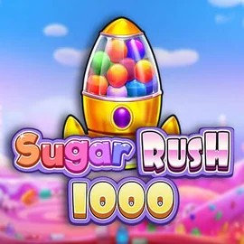 Sugar Rush 1000 slot logo by Pragmatic Play at Jackburst Casino